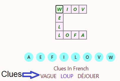 Image of a Xanagrams game